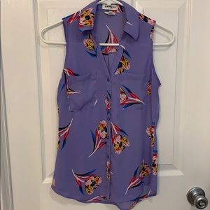 Express button up tank